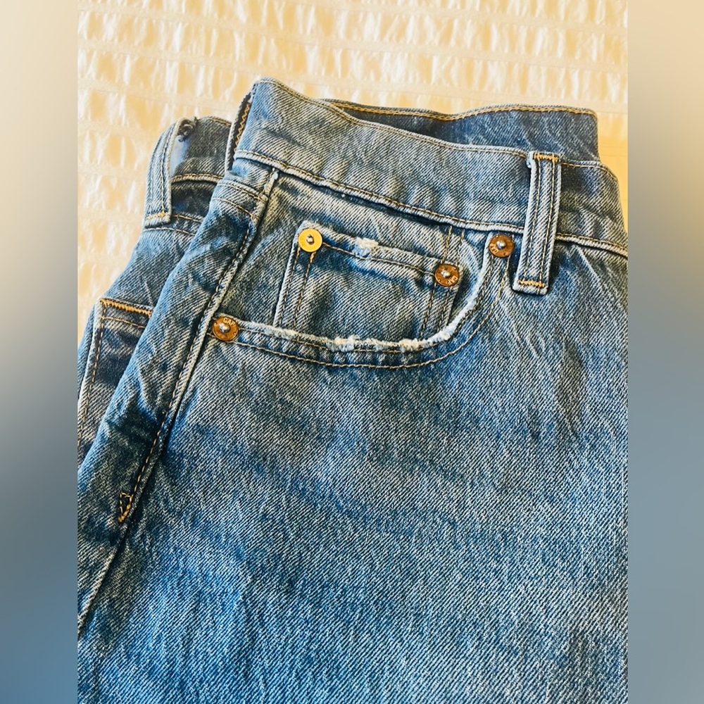 GAP Women's Straight Leg Jeans - Blue - Picture 6 of 16